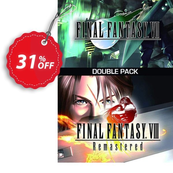 Final Fantasy VII + VIII Double Pack PC Coupon, discount Final Fantasy VII + VIII Double Pack PC Deal CDkeys. Promotion: Final Fantasy VII + VIII Double Pack PC Exclusive Sale offer