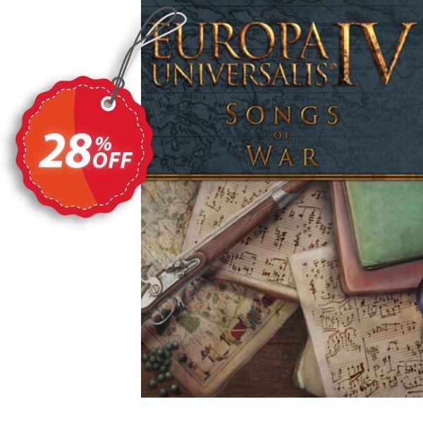 Europa Universalis IV: Songs of War Music Pack PC - DLC Coupon, discount Europa Universalis IV: Songs of War Music Pack PC - DLC Deal CDkeys. Promotion: Europa Universalis IV: Songs of War Music Pack PC - DLC Exclusive Sale offer
