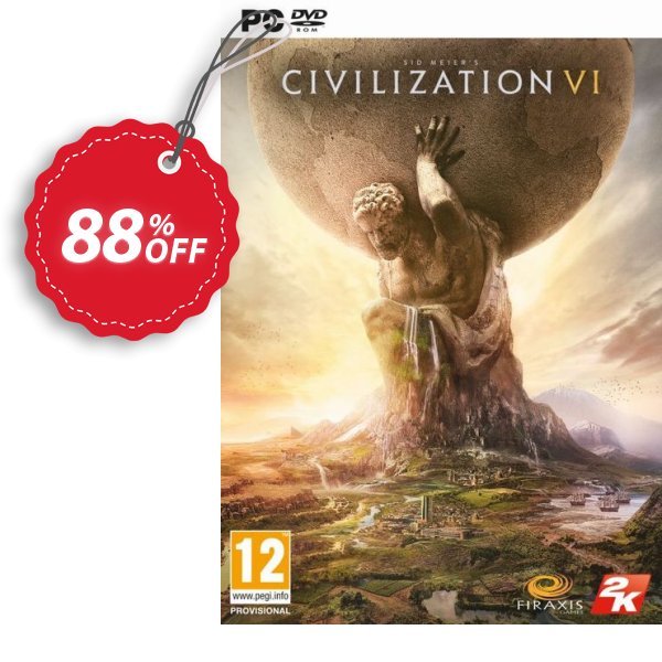 Sid Meier’s Civilization VI 6 PC Coupon, discount Sid Meier’s Civilization VI 6 PC Deal. Promotion: Sid Meier’s Civilization VI 6 PC Exclusive offer
