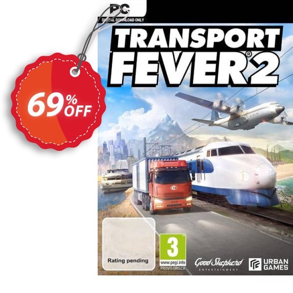 Transport Fever 2 PC Coupon, discount Transport Fever 2 PC Deal. Promotion: Transport Fever 2 PC Exclusive offer