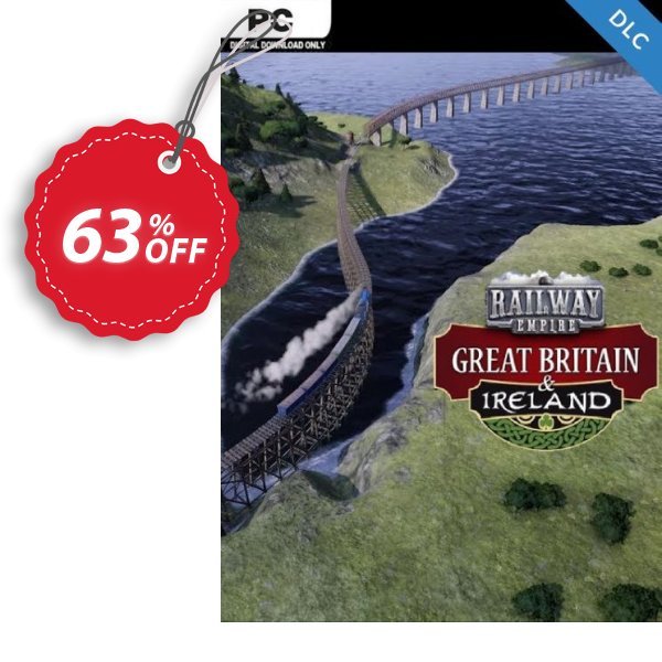 Railway Empire PC: Great Britain and Ireland DLC Coupon, discount Railway Empire PC: Great Britain and Ireland DLC Deal. Promotion: Railway Empire PC: Great Britain and Ireland DLC Exclusive offer 