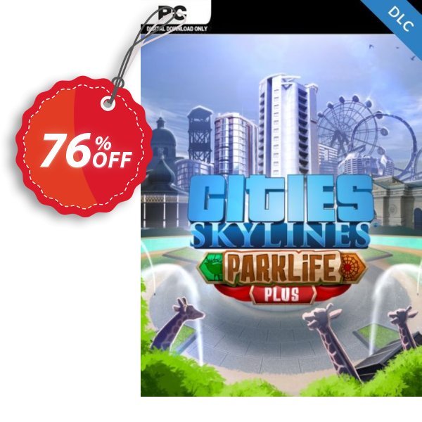 Cities Skylines - Parklife Plus DLC Coupon, discount Cities Skylines - Parklife Plus DLC Deal. Promotion: Cities Skylines - Parklife Plus DLC Exclusive offer 