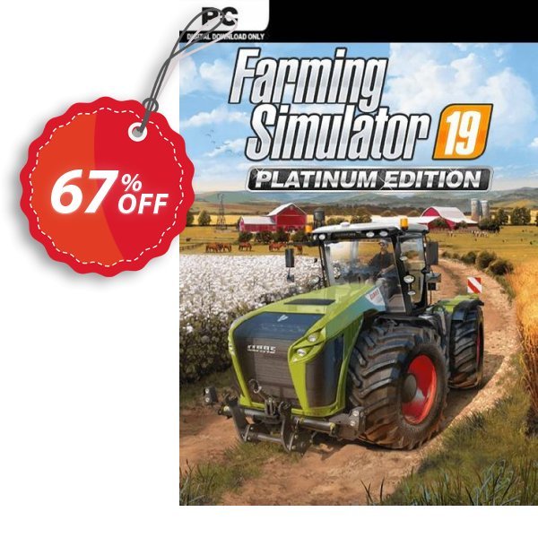 Farming Simulator 19 - Platinum Edition PC Coupon, discount Farming Simulator 19 - Platinum Edition PC Deal. Promotion: Farming Simulator 19 - Platinum Edition PC Exclusive offer 