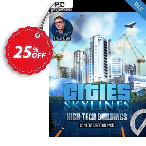 Cities Skylines - Content Creator Pack High-Tech Buildings DLC Coupon, discount Cities Skylines - Content Creator Pack High-Tech Buildings DLC Deal. Promotion: Cities Skylines - Content Creator Pack High-Tech Buildings DLC Exclusive offer 
