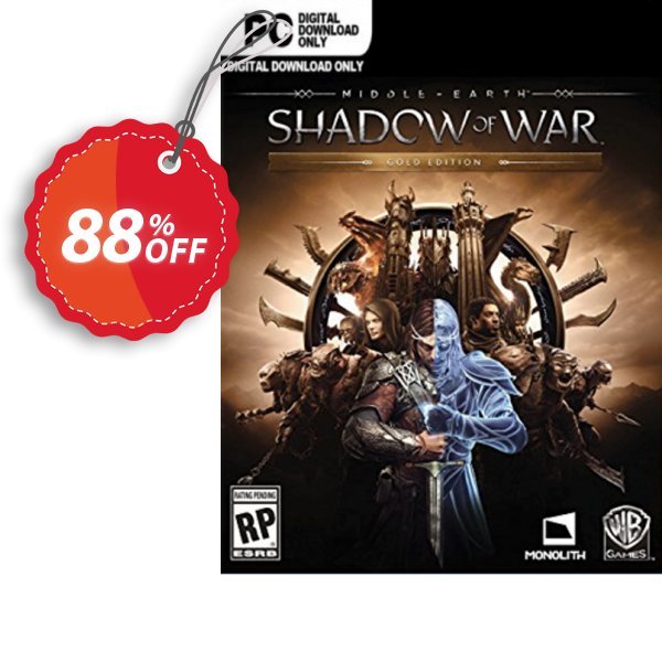 Middle-earth Shadow of War Gold Edition PC Coupon, discount Middle-earth Shadow of War Gold Edition PC Deal. Promotion: Middle-earth Shadow of War Gold Edition PC Exclusive offer 