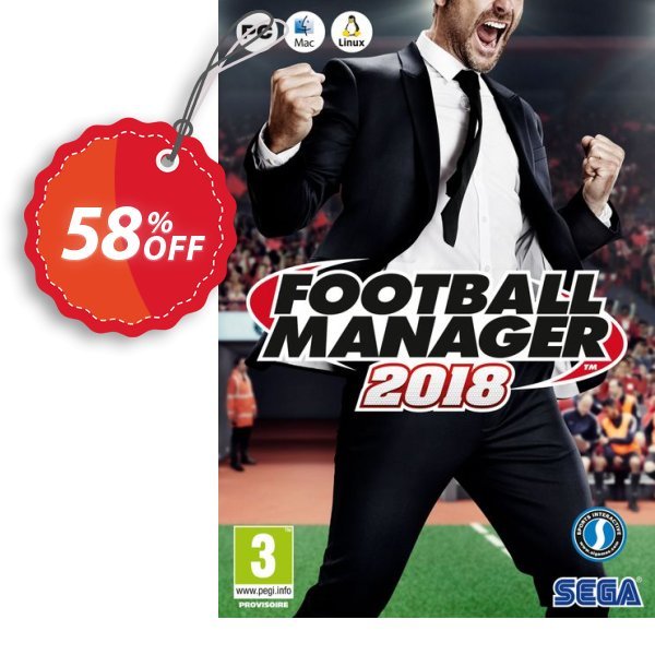 Football Manager, FM 2018 PC/MAC Coupon, discount Football Manager (FM) 2024 PC/Mac Deal. Promotion: Football Manager (FM) 2024 PC/Mac Exclusive offer 