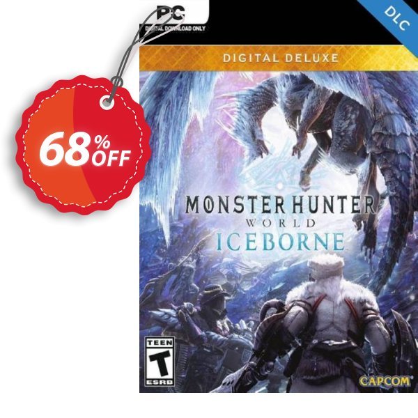 Monster Hunter World: Iceborne Deluxe Edition PC + DLC Coupon, discount Monster Hunter World: Iceborne Deluxe Edition PC + DLC Deal. Promotion: Monster Hunter World: Iceborne Deluxe Edition PC + DLC Exclusive offer 