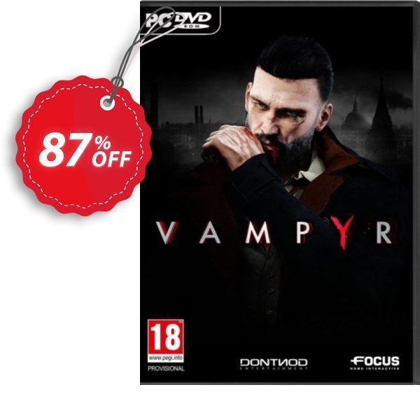 Vampyr PC Coupon, discount Vampyr PC Deal. Promotion: Vampyr PC Exclusive offer 