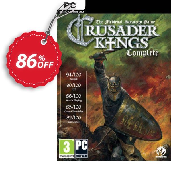 Crusader Kings: Complete PC Coupon, discount Crusader Kings: Complete PC Deal. Promotion: Crusader Kings: Complete PC Exclusive offer 