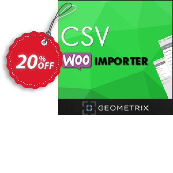 CSV WooImporter, Add-on Coupon, discount CSV WooImporter. Add-on for WooImporter. Excellent offer code 2025. Promotion: Excellent offer code of CSV WooImporter. Add-on for WooImporter. 2024