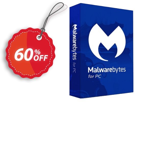 Malwarebytes Premium, 5 Devices  Coupon, discount 60% OFF Malwarebytes Premium (5 Devices), verified. Promotion: Stunning discount code of Malwarebytes Premium (5 Devices), tested & approved