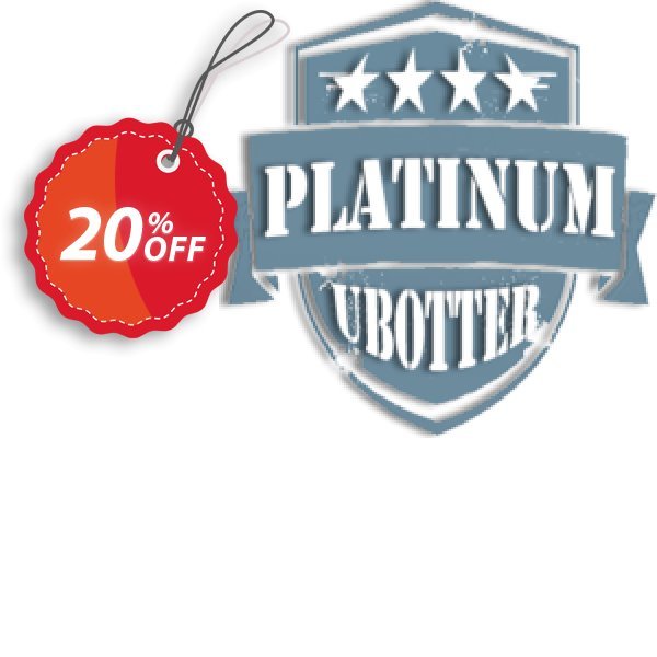 UBotter Platinum Licensing Coupon, discount UBotter Platinum Licensing Big deals code 2024. Promotion: Big deals code of UBotter Platinum Licensing 2024