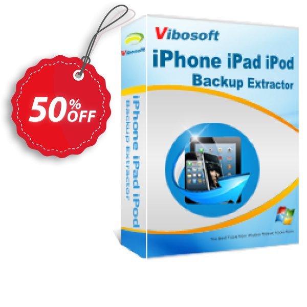 Vibosoft iPhone/iPad/iPod Backup Extractor Coupon, discount Coupon code Vibosoft iPhone/iPad/iPod Backup Extractor. Promotion: Vibosoft iPhone/iPad/iPod Backup Extractor offer from Vibosoft Studio