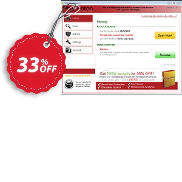 Preventon Antivirus Pro Coupon, discount Preventon Antivirus Pro Awful discounts code 2024. Promotion: Amazing promotions code of Preventon Antivirus Pro 2024