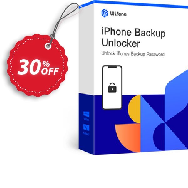 UltFone iPhone Backup Unlocker, WINDOWS Version - Lifetime/5 Devices Coupon, discount Coupon code UltFone iPhone Backup Unlocker (Windows Version) - Lifetime/5 Devices. Promotion: UltFone iPhone Backup Unlocker (Windows Version) - Lifetime/5 Devices offer from UltFone