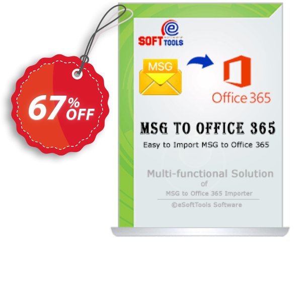 eSoftTools MSG to Office365 Converter Coupon, discount Coupon code eSoftTools MSG to Office365 Converter - Personal License. Promotion: eSoftTools MSG to Office365 Converter - Personal License offer from eSoftTools Software