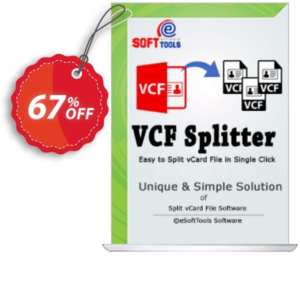 eSoftTools vCard Splitter Make4fun promotion codes