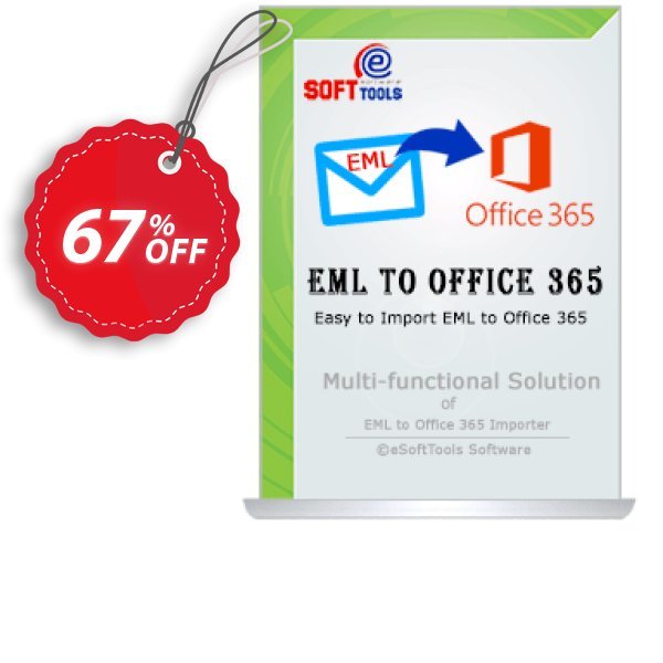 eSoftTools EML to Office365 Converter - Corporate Plan Coupon, discount Coupon code eSoftTools EML to Office365 Converter - Corporate License. Promotion: eSoftTools EML to Office365 Converter - Corporate License offer from eSoftTools Software