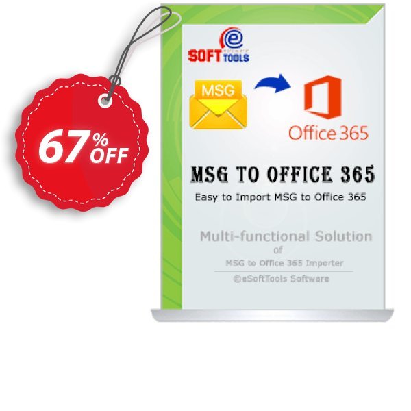 eSoftTools MSG to Office365 Converter - Corporate Plan Coupon, discount Coupon code eSoftTools MSG to Office365 Converter - Corporate License. Promotion: eSoftTools MSG to Office365 Converter - Corporate License offer from eSoftTools Software