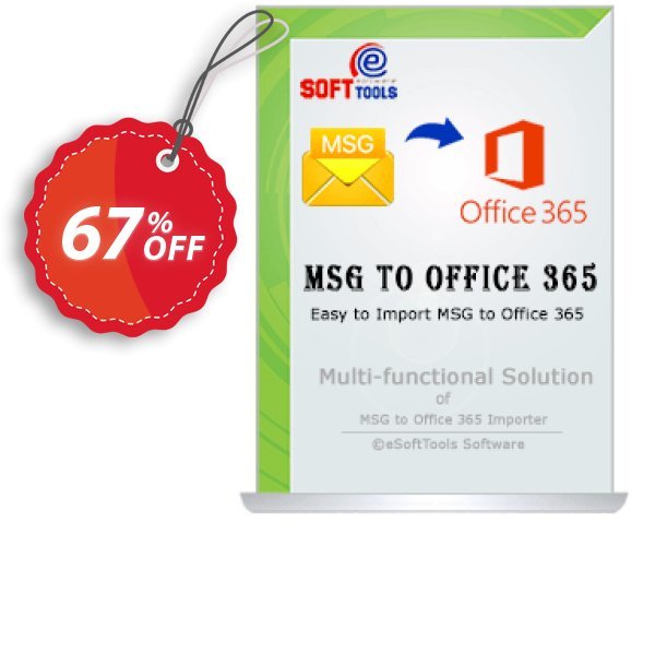 eSoftTools MSG to Office365 Converter - Technician Plan Coupon, discount Coupon code eSoftTools MSG to Office365 Converter - Technician License. Promotion: eSoftTools MSG to Office365 Converter - Technician License offer from eSoftTools Software