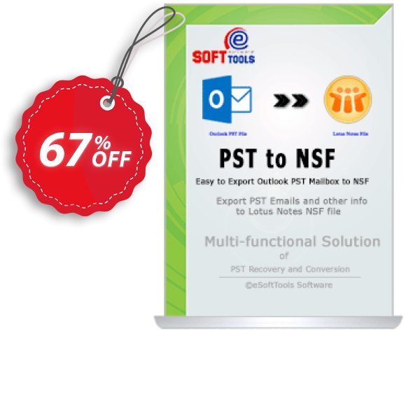 eSoftTools PST to NSF Converter Make4fun promotion codes