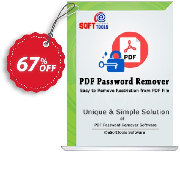 eSoftTools PDF Password Remover - Technician Plan Coupon, discount Coupon code eSoftTools PDF Password Remover - Technician License. Promotion: eSoftTools PDF Password Remover - Technician License offer from eSoftTools Software