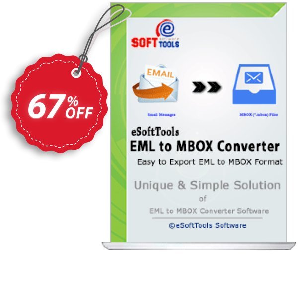 eSoftTools EML to MBOX Converter - Corporate Plan Coupon, discount Coupon code eSoftTools EML to MBOX Converter - Corporate License. Promotion: eSoftTools EML to MBOX Converter - Corporate License offer from eSoftTools Software