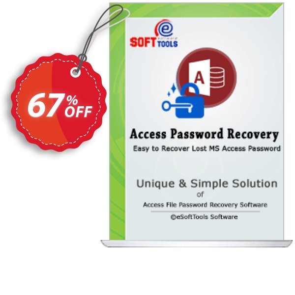 eSoftTools Access Password Recovery - Enterprise Plan Coupon, discount Coupon code eSoftTools Access Password Recovery - Enterprise License. Promotion: eSoftTools Access Password Recovery - Enterprise License offer from eSoftTools Software