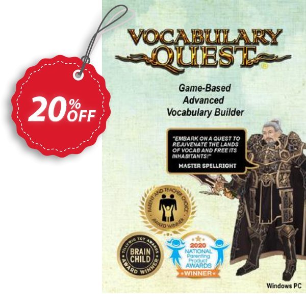 Vocabulary Quest Coupon, discount Vocabulary Quest 20% OFF. Promotion: Hottest promo code of Vocabulary Quest 2024