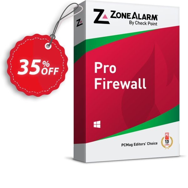 ZoneAlarm Pro Firewall, 10 PCs Plan  Coupon, discount 35% OFF ZoneAlarm Pro Firewall (10 PCs License), verified. Promotion: Amazing offer code of ZoneAlarm Pro Firewall (10 PCs License), tested & approved