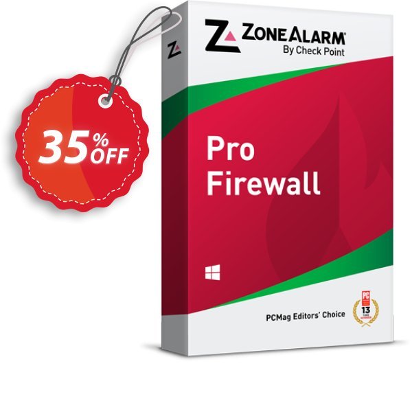 ZoneAlarm Pro Firewall, 50 PCs Plan  Coupon, discount 35% OFF ZoneAlarm Pro Firewall (50 PCs License), verified. Promotion: Amazing offer code of ZoneAlarm Pro Firewall (50 PCs License), tested & approved