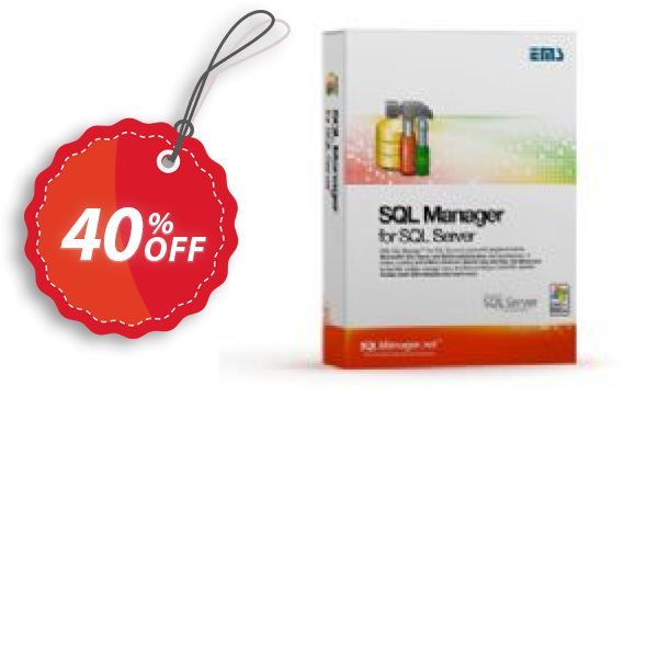 EMS SQL Manager for SQL Server, Business + Yearly Maintenance Coupon, discount Coupon code EMS SQL Manager for SQL Server (Business) + 1 Year Maintenance. Promotion: EMS SQL Manager for SQL Server (Business) + 1 Year Maintenance Exclusive offer 