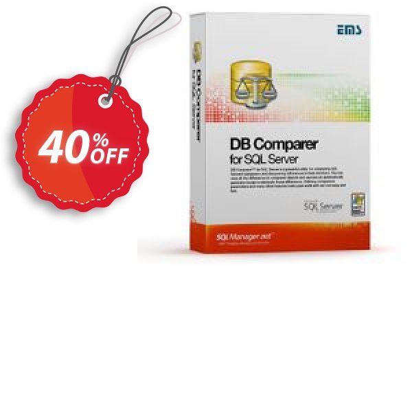 EMS DB Comparer for SQL Server, Business + Yearly Maintenance Coupon, discount We are pleased to announce discount for all MySQL tools until February 13th, 2025.. Promotion: EMS DB Comparer for SQL Server (Business) + 1 Year Maintenance Exclusive offer