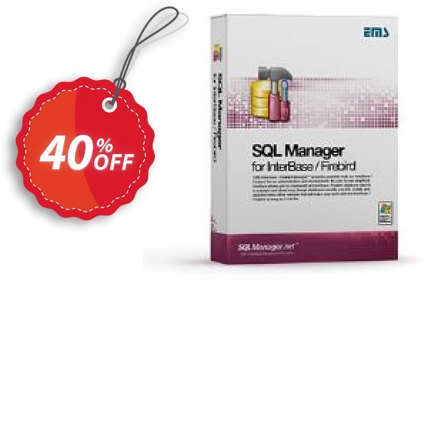 EMS SQL Manager for InterBase/Firebird, Business + Yearly Maintenance Coupon, discount Coupon code EMS SQL Manager for InterBase/Firebird (Business) + 1 Year Maintenance. Promotion: EMS SQL Manager for InterBase/Firebird (Business) + 1 Year Maintenance Exclusive offer 