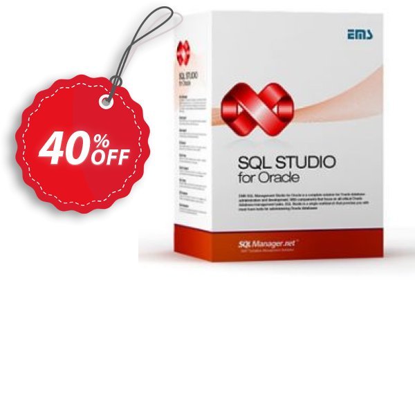 EMS SQL Management Studio for Oracle, Business + Yearly Maintenance Coupon, discount Coupon code EMS SQL Management Studio for Oracle (Business) + 1 Year Maintenance. Promotion: EMS SQL Management Studio for Oracle (Business) + 1 Year Maintenance Exclusive offer 
