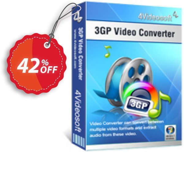 4Videosoft 3GP Video Converter Coupon, discount 4Videosoft 3GP Video Converter imposing offer code 2025. Promotion: imposing offer code of 4Videosoft 3GP Video Converter 2024