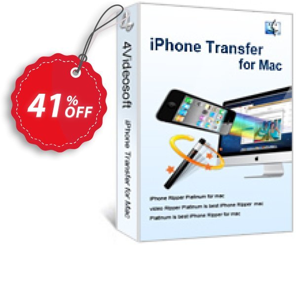 4Videosoft iPhone Transfer for MAC Coupon, discount 4Videosoft iPhone Transfer for Mac special offer code 2024. Promotion: special offer code of 4Videosoft iPhone Transfer for Mac 2024