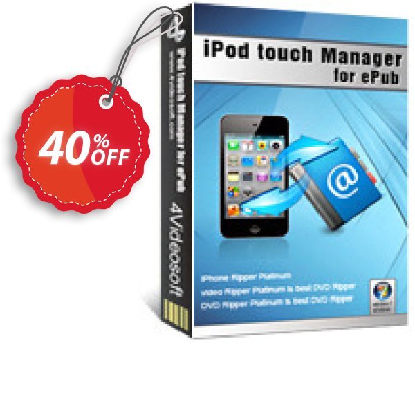 4Videosoft iPod touch Manager for ePub Coupon, discount 4Videosoft iPod touch Manager for ePub awesome promo code 2025. Promotion: awesome promo code of 4Videosoft iPod touch Manager for ePub 2024