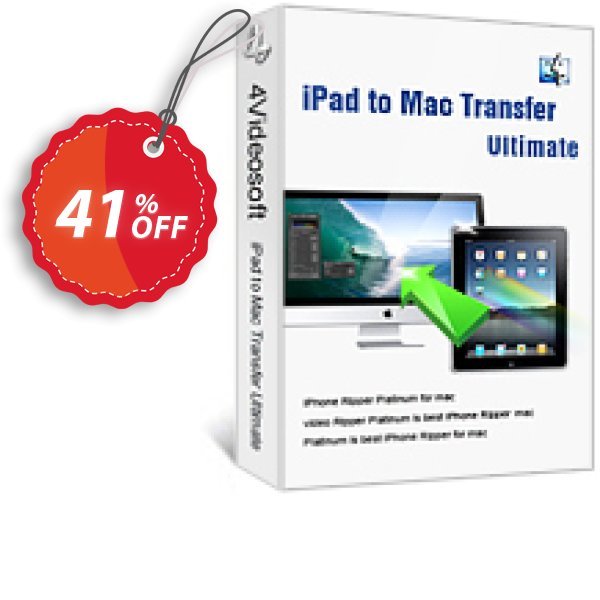 4Videosoft iPad to MAC Transfer Ultimate Coupon, discount 4Videosoft iPad to Mac Transfer Ultimate awful promo code 2024. Promotion: awful promo code of 4Videosoft iPad to Mac Transfer Ultimate 2024