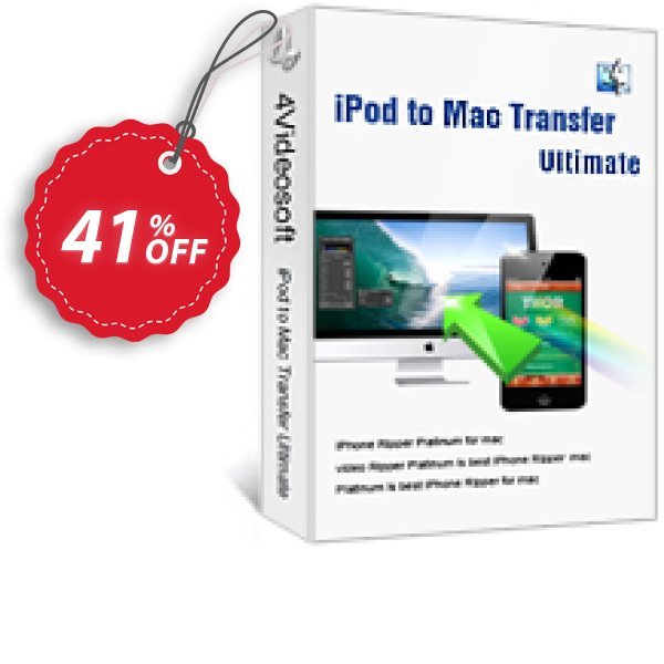 4Videosoft iPod to MAC Transfer Ultimate Coupon, discount 4Videosoft iPod to Mac Transfer Ultimate best deals code 2024. Promotion: best deals code of 4Videosoft iPod to Mac Transfer Ultimate 2024
