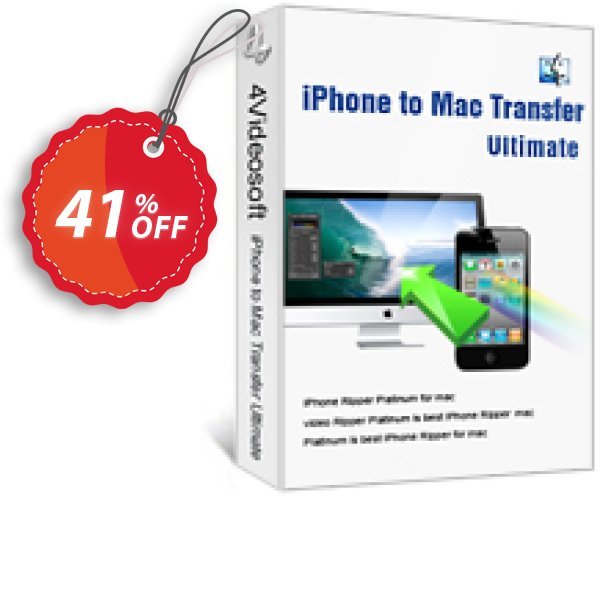 4Videosoft iPhone to MAC Transfer Ultimate Coupon, discount 4Videosoft iPhone to Mac Transfer Ultimate special promo code 2024. Promotion: special promo code of 4Videosoft iPhone to Mac Transfer Ultimate 2024