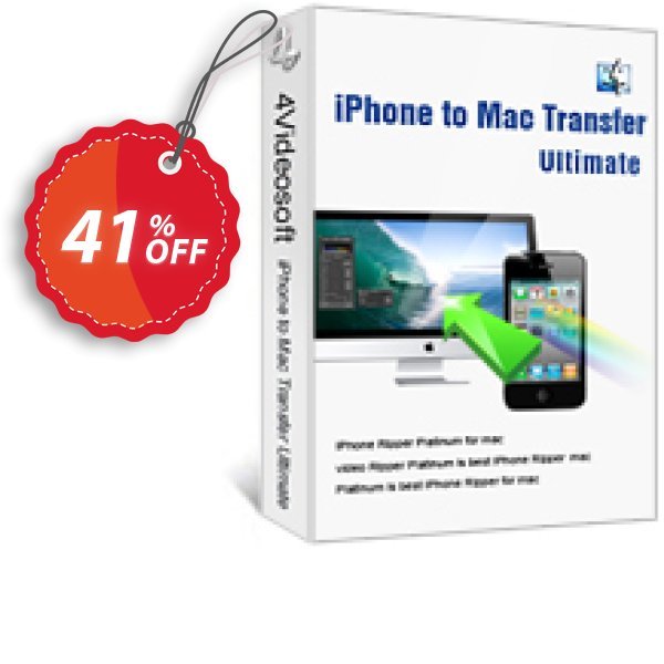 4Videosoft iPhone to MAC Transfer Ultimate Coupon, discount 4Videosoft iPhone to Mac Transfer Ultimate special promo code 2025. Promotion: special promo code of 4Videosoft iPhone to Mac Transfer Ultimate 2024