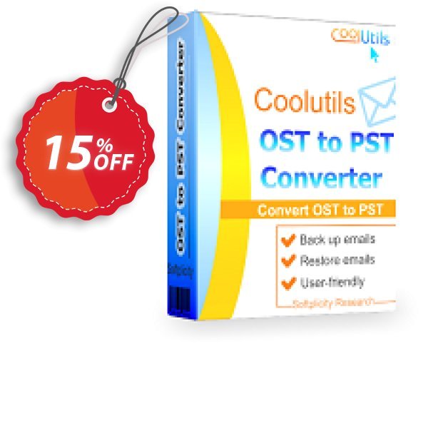 Coolutils OST to PST Converter Coupon, discount 15% OFF Coolutils OST to PST Converter, verified. Promotion: Dreaded discounts code of Coolutils OST to PST Converter, tested & approved