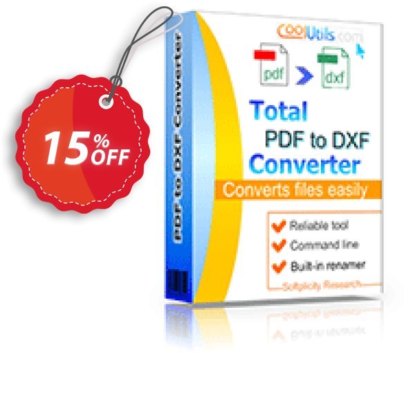 Coolutils Total PDF to DXF Converter Coupon, discount 15% OFF Coolutils Total PDF to DXF Converter, verified. Promotion: Dreaded discounts code of Coolutils Total PDF to DXF Converter, tested & approved