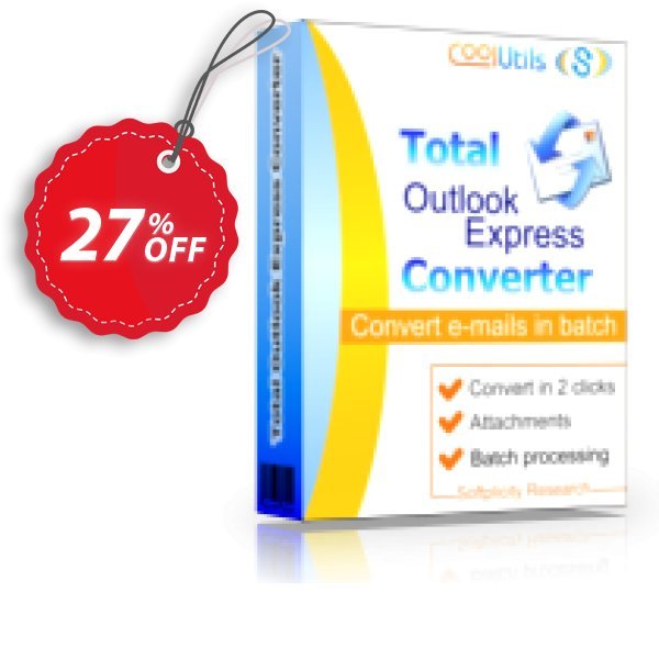 Coolutils Total Outlook Express Converter, Commercial Plan  Coupon, discount 27% OFF Coolutils Total Outlook Express Converter (Commercial License), verified. Promotion: Dreaded discounts code of Coolutils Total Outlook Express Converter (Commercial License), tested & approved