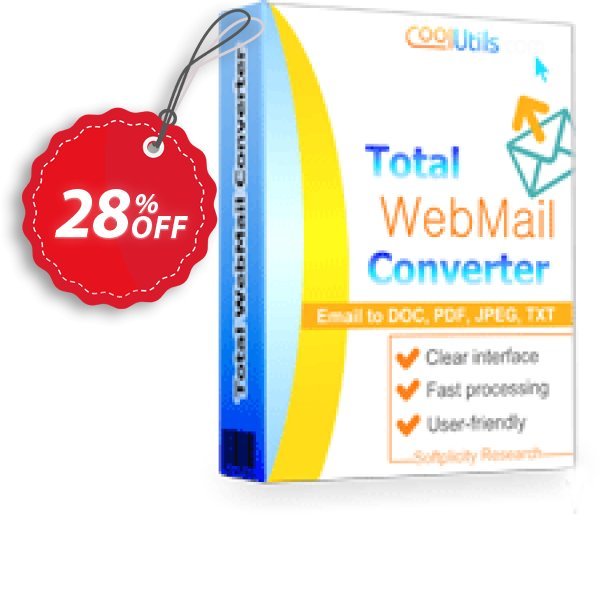 Coolutils Total Webmail Converter, Commercial Plan Coupon, discount 27% OFF Coolutils Total Webmail Converter (Commercial License), verified. Promotion: Dreaded discounts code of Coolutils Total Webmail Converter (Commercial License), tested & approved