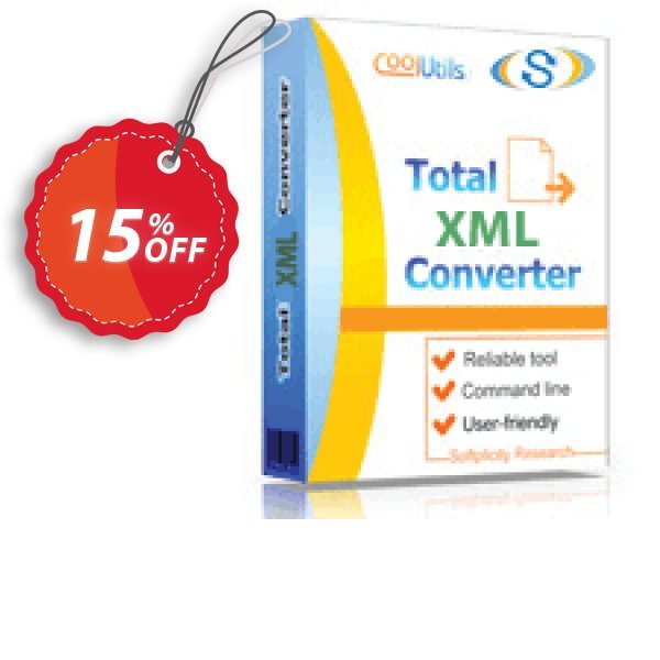 Coolutils Total XML Converter, Server Plan  Coupon, discount 15% OFF Coolutils Total XML Converter, verified. Promotion: Dreaded discounts code of Coolutils Total XML Converter, tested & approved