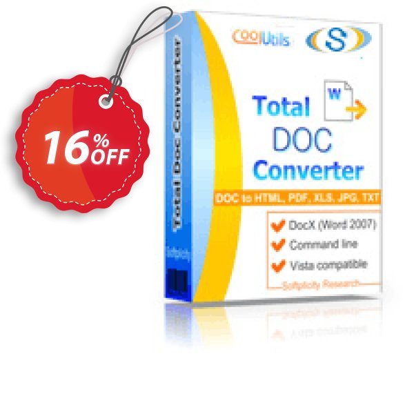 Coolutils Total Doc Converter Coupon, discount 30% OFF JoyceSoft. Promotion: 