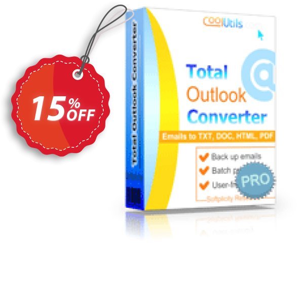 Coolutils Total Outlook Converter Pro Coupon, discount 30% OFF JoyceSoft. Promotion: