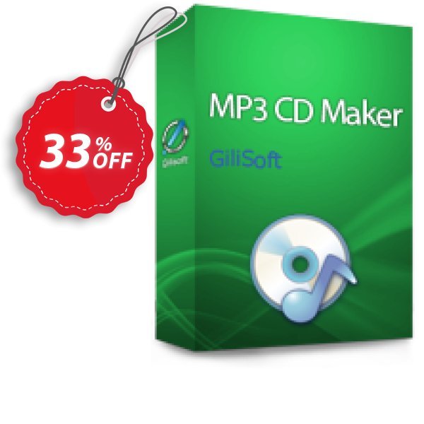 GiliSoft MP3 CD Maker Coupon, discount MP3 CD Maker  - 1 PC / 1 Year free update stirring discount code 2024. Promotion: stirring discount code of MP3 CD Maker  - 1 PC / 1 Year free update 2024